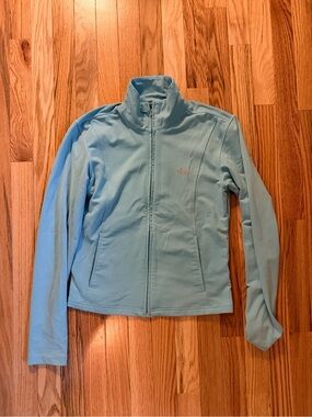 adidas Women's Light Aqua Full-Zip Utility Jacket
